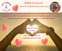 Bonne St Valentin dans la compréhension du coeur