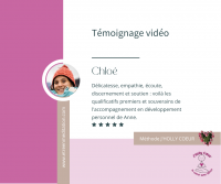 Témoignage Vidéo de Chloé sur mon accompagnement en coaching de groupe et individuel, en méditation