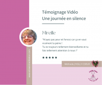 Témoignage vidéo de MIreille sur une journée en silence